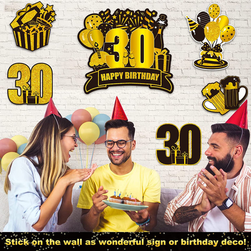 70Th Birthday Yard Sign Large Black Gold 70Th Birthday Decorations 70 Happy Birthday Yard Signs with Stakes Outdoor Lawn Sign for Birthday Supplies of 70 Year-Old