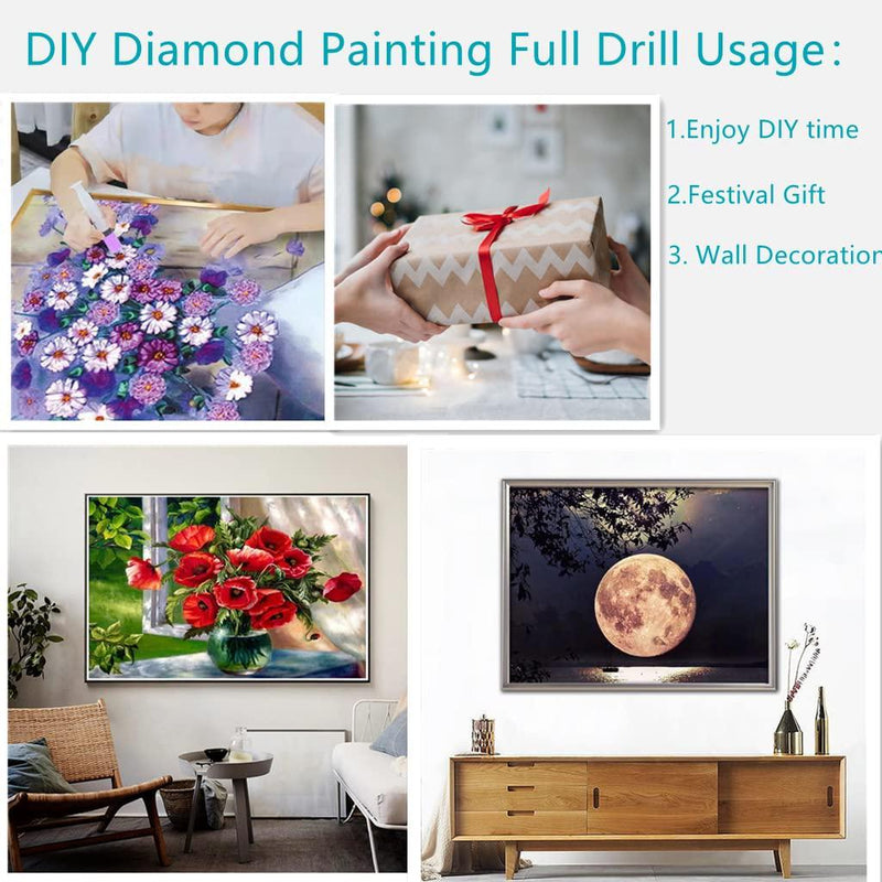 Diamond Painting Kits for Adults, DIY 5D Round Full Drill Art Perfect for  Relaxation and Home Wall Decor(Stitch, 12x16inch)