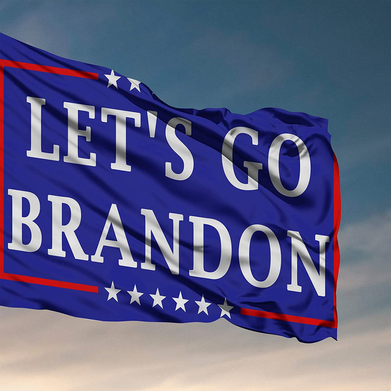 Lets Go Brandon 2X3 FT Flag Indoor Outdoor Double Stitched Polyester Flag with 2 Grommets