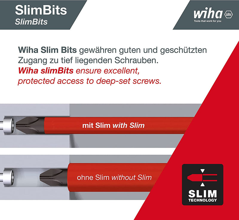 Wiha 38613, Schlitz/Ph/Sl+Pz (Klemmschrauben) Im Blister, Red Yellow