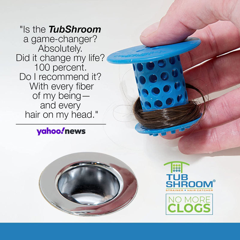 TubShroom and SinkShroom Drain Protectors Hair Catchers for Bathtubs and  Sinks, Gray - Yahoo Shopping