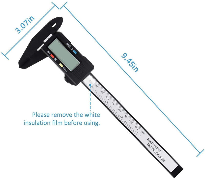 Digital Caliper Measuring Tool Stainless Steel Vernier Caliper Digital  Micrometer with Large LCD Screen 6 Inch Caliper Tool for DIY/Household 