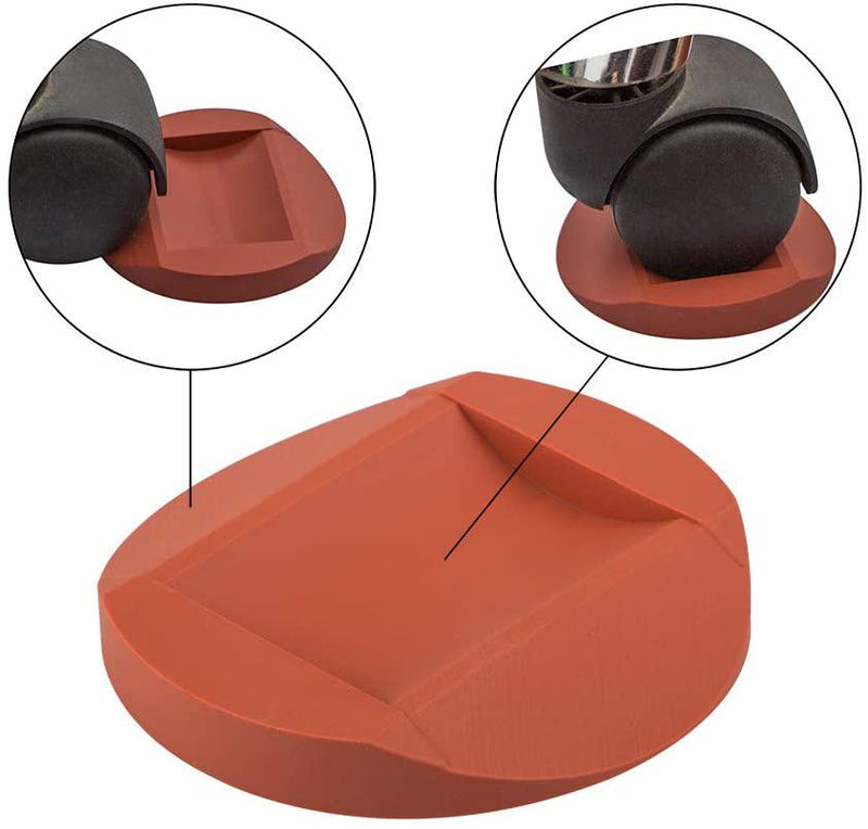 6 Pcs Rubber Furniture Caster Cups, AIFUDA Furniture Coasters Anti-Sliding Floor Grip Floor Protectors for All Floors and Wheels of Furniture, Sofas and Bed