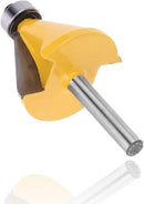 Yakamoz 3Pcs 1/4 Inch Shank Chamfer Edge Forming Router Bit Set Bevel Edging Cutter Bits with Bearing Guide Woodworking Cutting Tool | 1 Inch Cutting Length | 15 22.5 30 Degree Cutting Angle