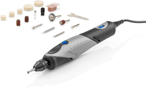 Dremel 2050 Stylo+ Electric Engraver Pen, Versatile Engraving Tool Kit with 15 Accessories and Multi Chuck for Engraving, Etching, Carving, Polishing and More