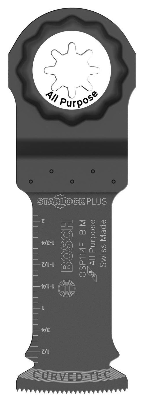 BOSCH OSP114F 1-1/4 In. Starlockplus Oscillating Multi Tool Bi-Metal Plunge Cut Blade