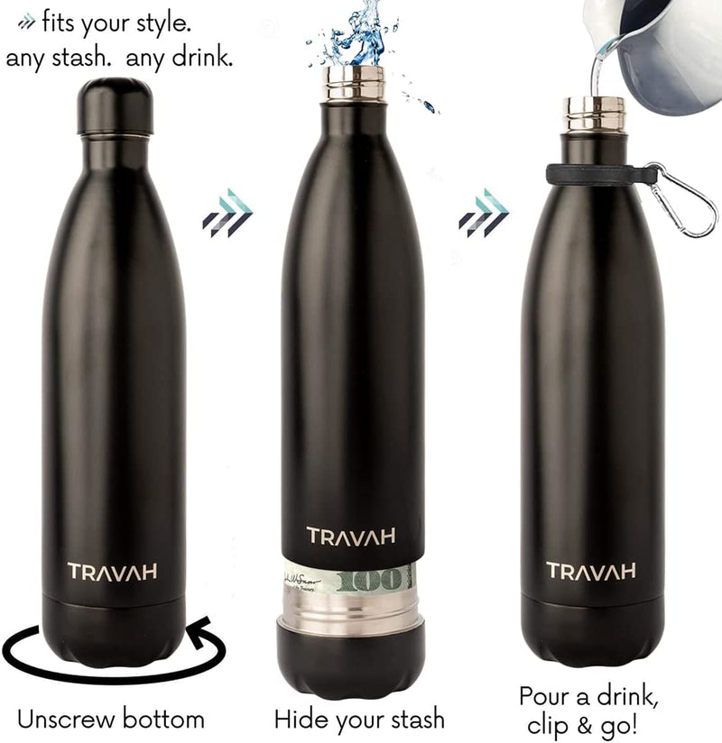 Diversion Water Bottle Stash Safe Can Secret Safes with Leak-proof Lid and  Huge Hidden Compartment for Keys, Cash and Valuables