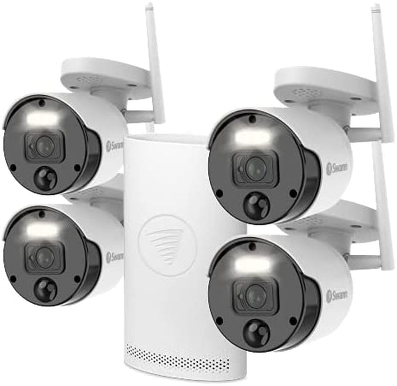 Swann 4 Camera 4 Channel 1080P HD Wi-Fi NVR Security System, Multi-Colored, SWNVK-500SD4-AU