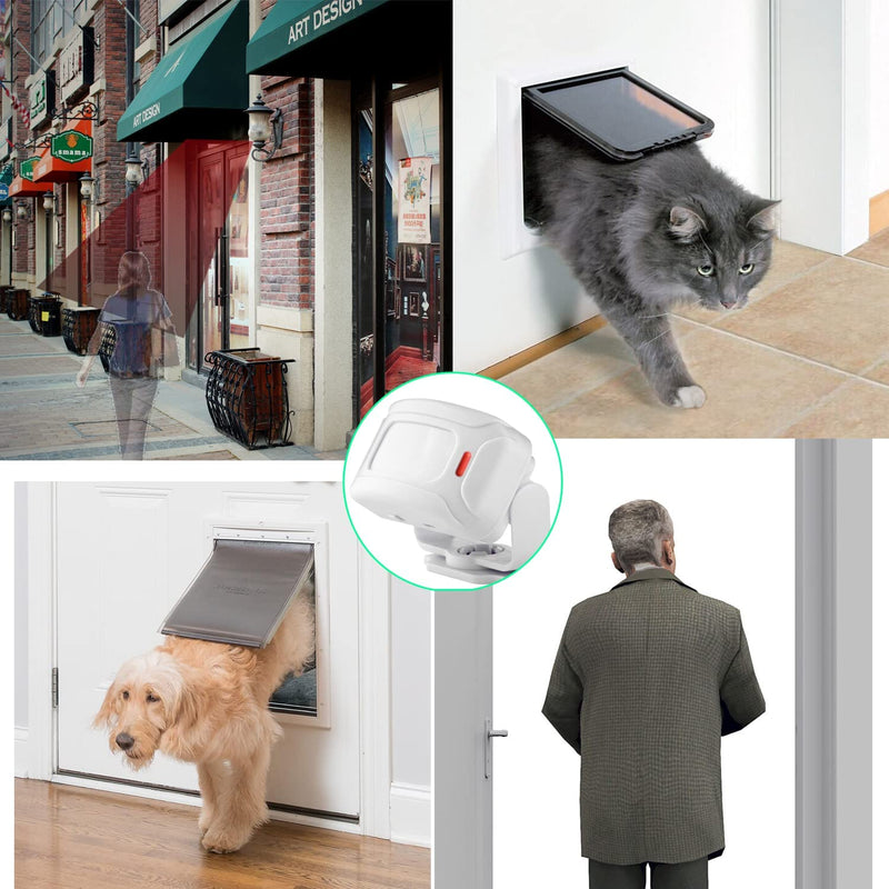 Motion Sensor Doorbell , Door Chime for Business, Store Welcome Buzzer Monitor, Commercial Door Entry Alert,Motion Detector Alarm, Caregiver Reminder for Elderly, Visitor Bell