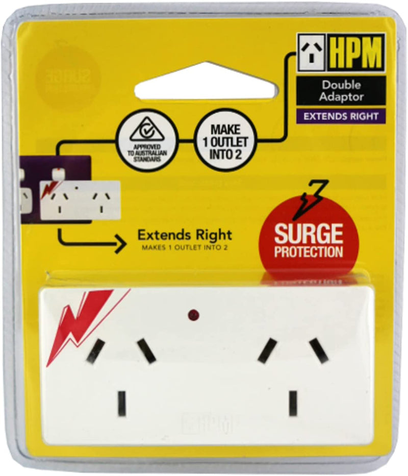 HPM Adaptor Surge Protector, White