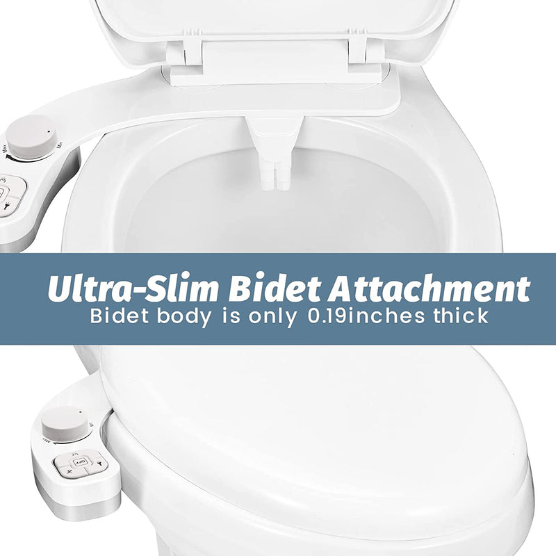 SAMODRA Non-Electric Bidet - Self Cleaning Dual Nozzle (Frontal and Rear  Wash) Water Bidet Toilet Seat Attachment