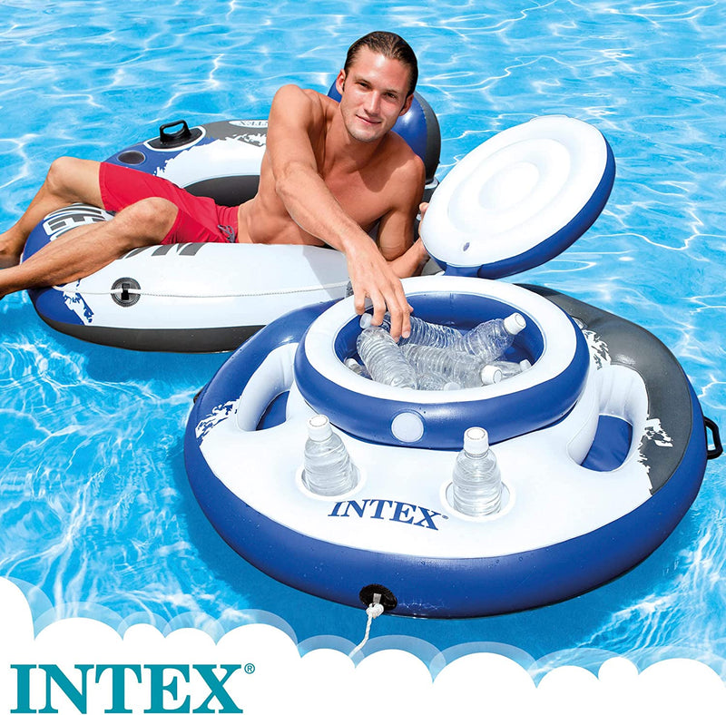 Intex Mega Chill Cool Box Inflatable Swimming Ring Diameter 89 Cm