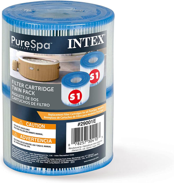 Intex Type S1 Filter Cartridge for Purespa, Twin Pack