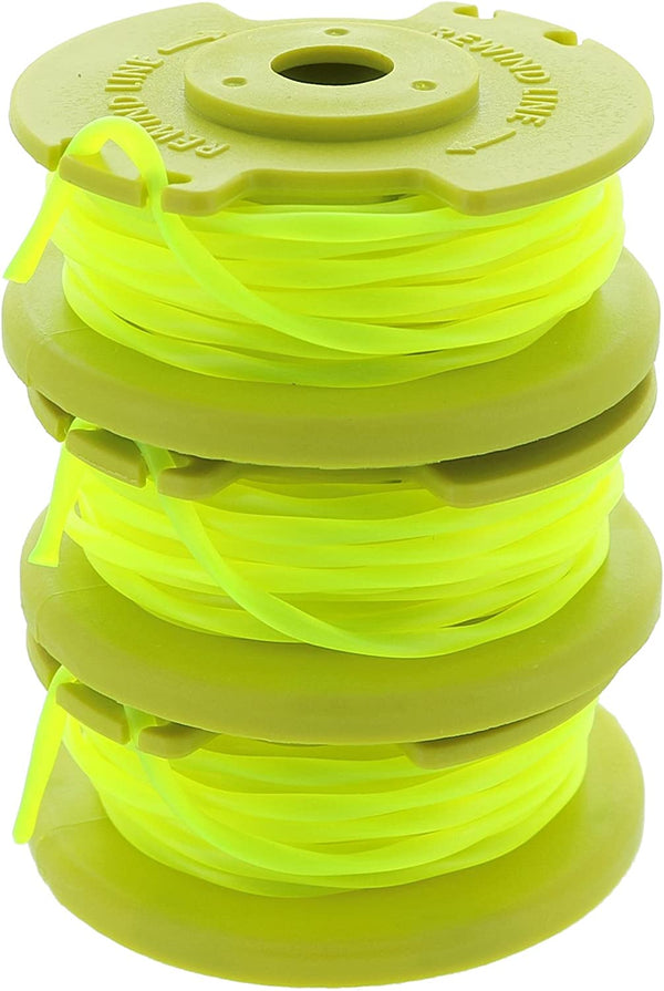 Ryobi One Plus+ AC80RL3 OEM .080 Inch Twisted Line and Spool for Ryobi 18V, 24V, and 40V Cordless Trimmers (3 Pack)