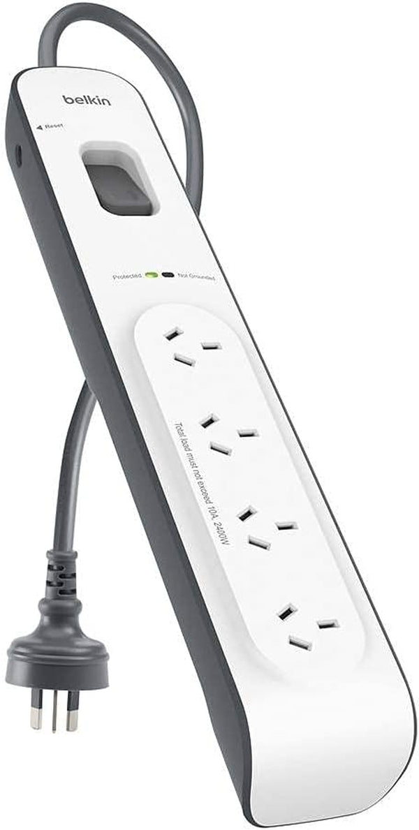 Belkin Bsv400Au2M Travel Surge Protector, White and Grey, 4
