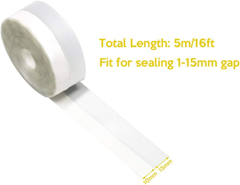 Valuehall Silicone Seal Strip 5M/16Ft Weather Stripping Bottom Seal Strip Transparent Door Seal Strip for House Windows and Doors Gaps of Anti-Collision Anti-Dust V1A06 (45Mm)