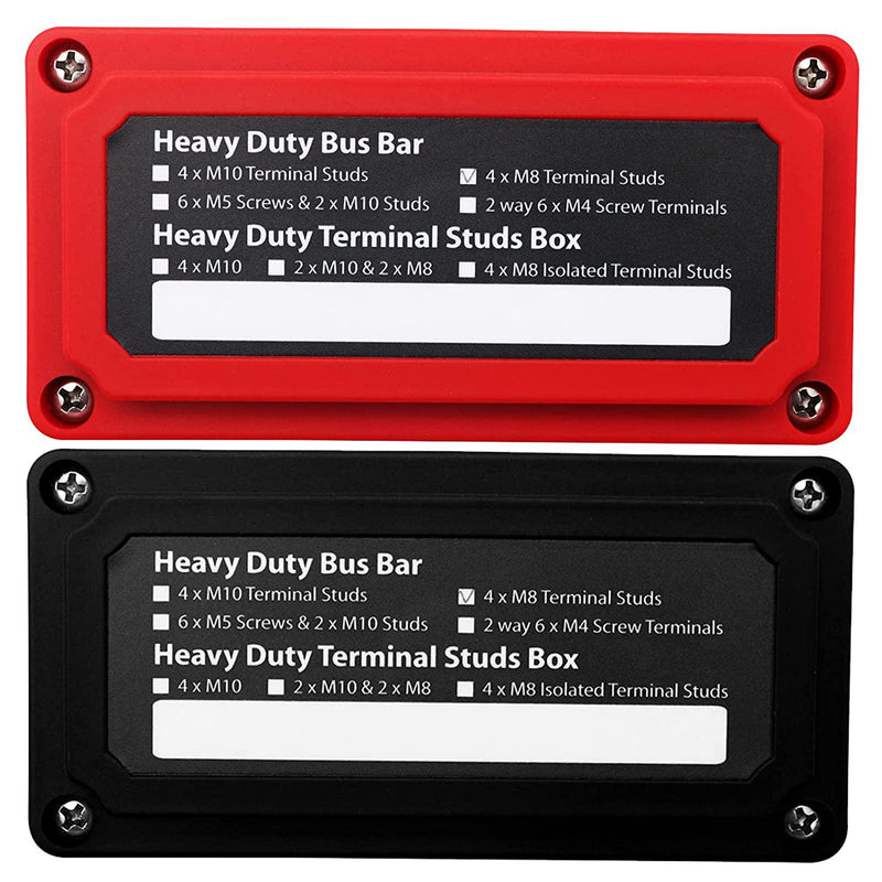 AMOMD 2 PCS 300A Bus Bar Box Heavy Duty Module Design Battery Power Di