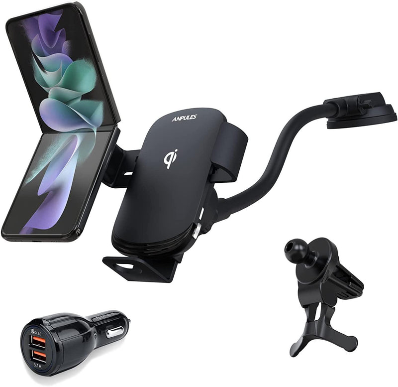 Smartphone holder for autos with 10W wireless charging