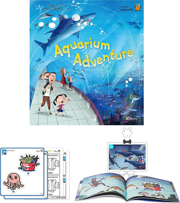 ARPEDIA Aquarium Adventure 1 Paper Book with 3D Digital Content - Into The Community Series Fun Interactive Hands-on Learning Activities with AR Technology