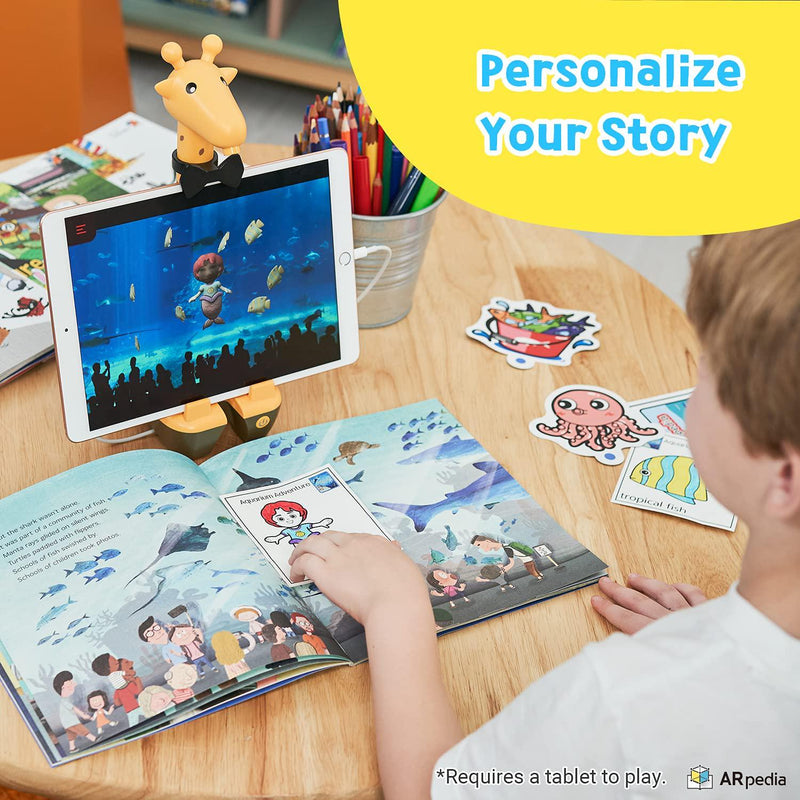 ARPEDIA Aquarium Adventure 1 Paper Book with 3D Digital Content - Into The Community Series Fun Interactive Hands-on Learning Activities with AR Technology