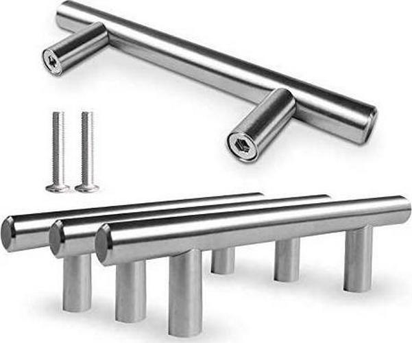 ATBP Brushed Nickel Cabinet Pulls Stainless Steel Kitchen Drawer Pulls Cabinet Handles 10 Packs 5 Pairs (5 (128mm))