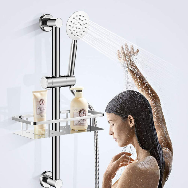 Adjustable Shower Head Holder for Slide Bar,Universal 18-25MM O.D. Rai