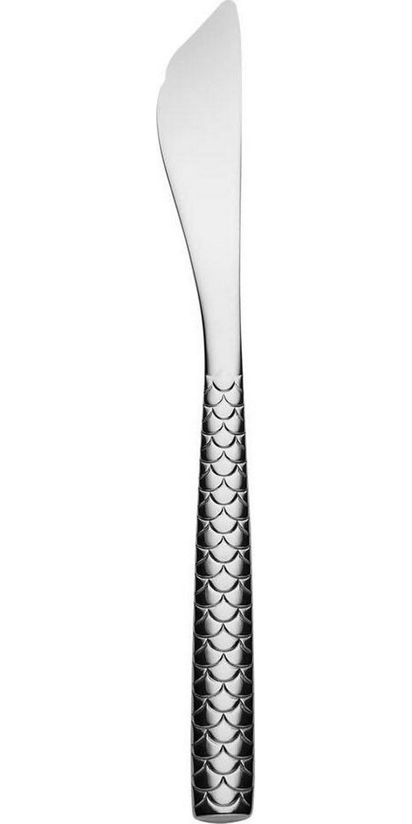 Alessi FM23/18 Colombina Fish Fish Knives in Steel Aisi 420 Mirror Polished (Set of 6), Silver