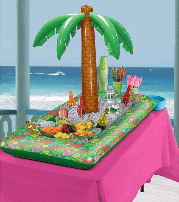 Amscan Inflatable Summer Luau Palm Tree Buffet Cooler