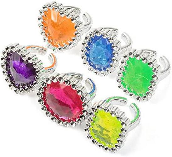 Amscan Jewel Rings Value Pack Favor 18 Pieces