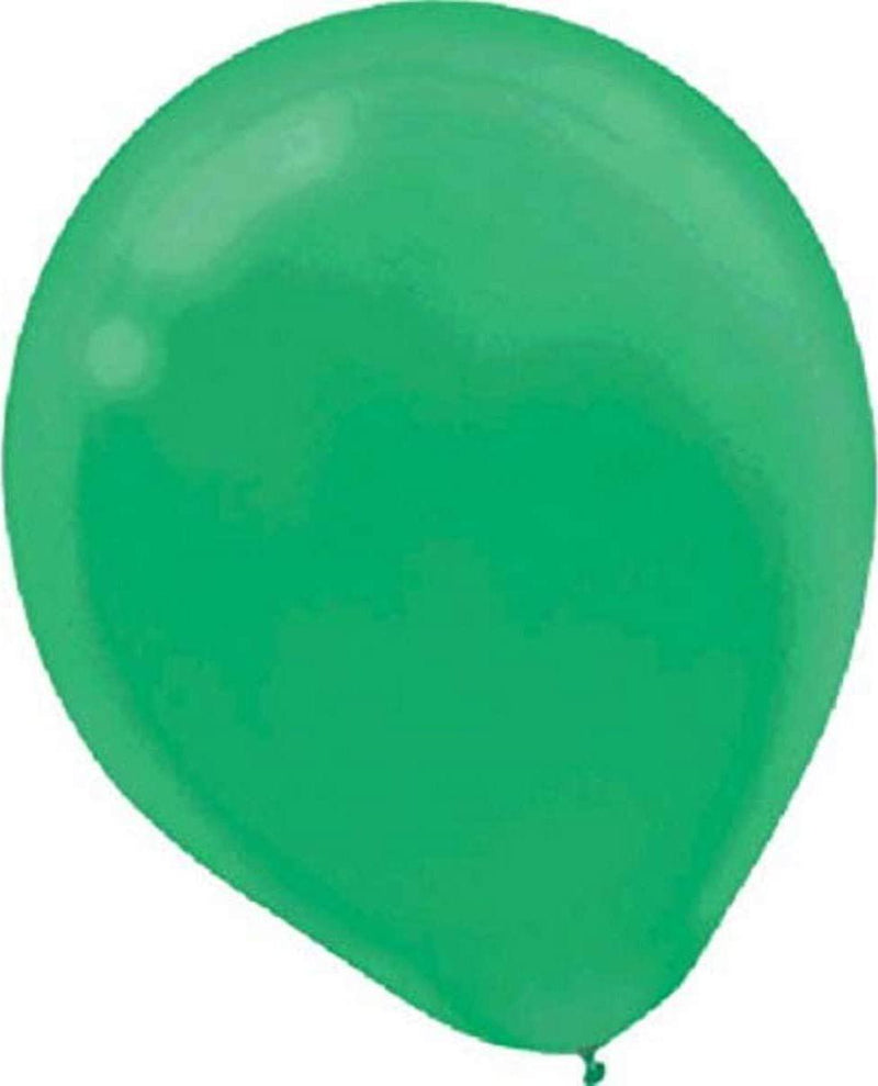 Amscan Plain Latex BalloonLatex Balloons,Festive Green,50Pieces