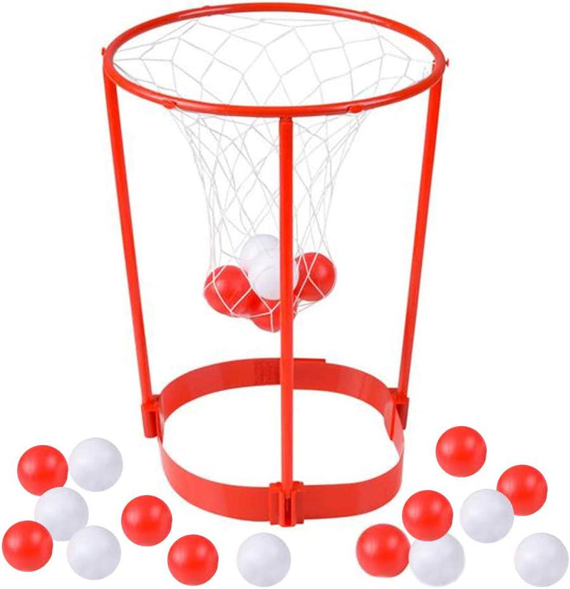 ArtCreativity Head Hoop Basketball Party Game for Kids and Adults - Portable Adjustable Basket Net Headband with 20 Balls - Fun Gift Idea, Birthday Activity, Carnival Ball Game for Boys and Girls