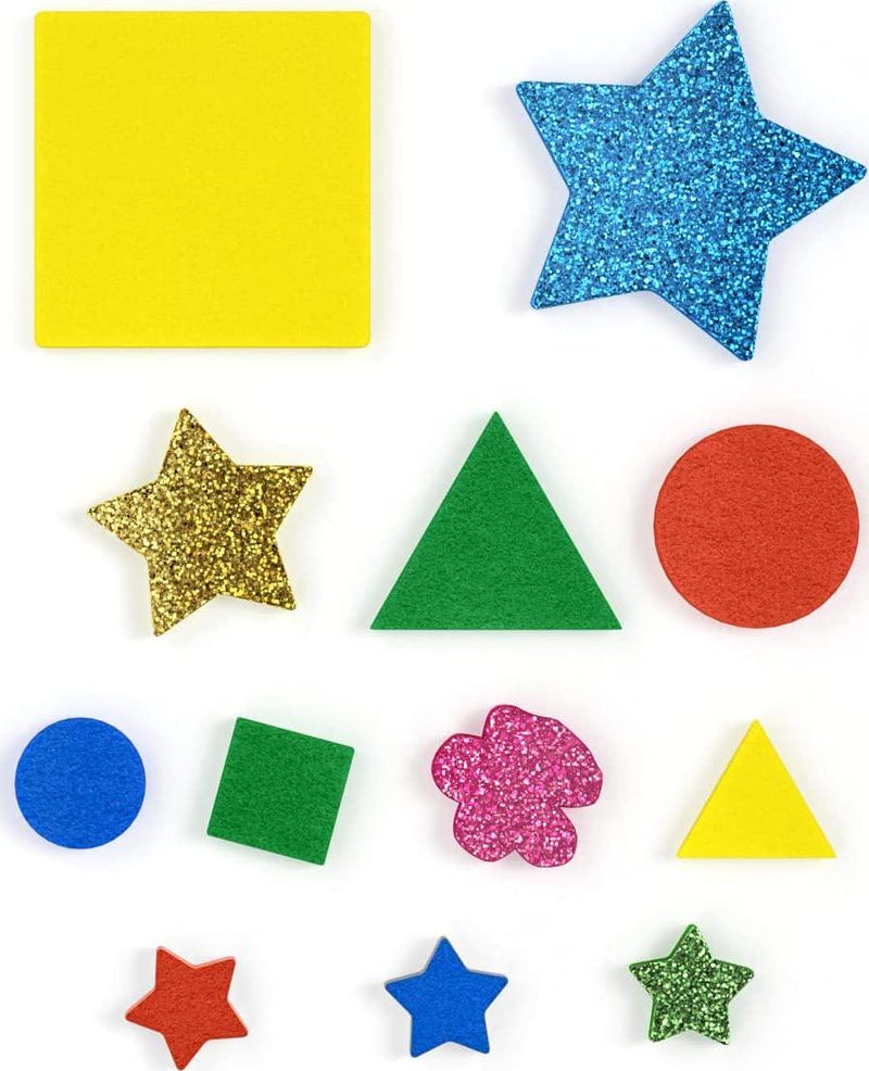 Arteza EVA Foam Shapes, 1000 Pieces, Assorted Colors, Peel and Stick Self-Adhesive Foam Pieces, Craft Supplies and Materials for The Classroom, Learning Centers, and After-School Projects