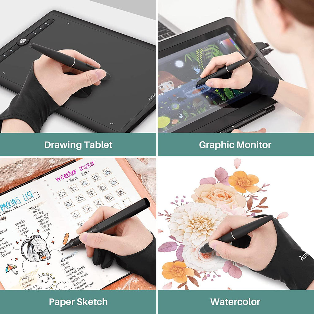  Artisul Drawing Glove G05 Artist Glove for Drawing Tablet  Digital Art Glove for Right Handed and Left Handed Free Size Drawing Tablet  Glove : Electronics