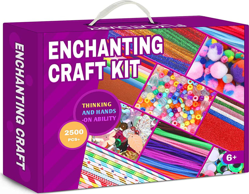 Hands DIY 1000+ Pieces Giftable Craft Box for Kids DIY Craft Art