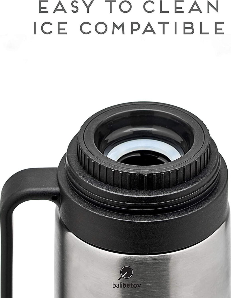 BALIBETOV Thermos for Mate - Vacuumainsulated with Double Stainless Steel Wall - BPA Free - A Thermo Specially Designed for Use with Mate Cup or Mate