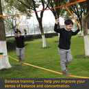 BRAVEWAY Ninja Warrior Obstacle Course for Kids Slackline Kit Ninja Line Monkey Bars Kit with 2 x 40-ft Slacklines Included 8 Accessories