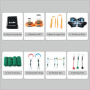 BRAVEWAY Ninja Warrior Obstacle Course for Kids Slackline Kit Ninja Line Monkey Bars Kit with 2 x 40-ft Slacklines Included 8 Accessories