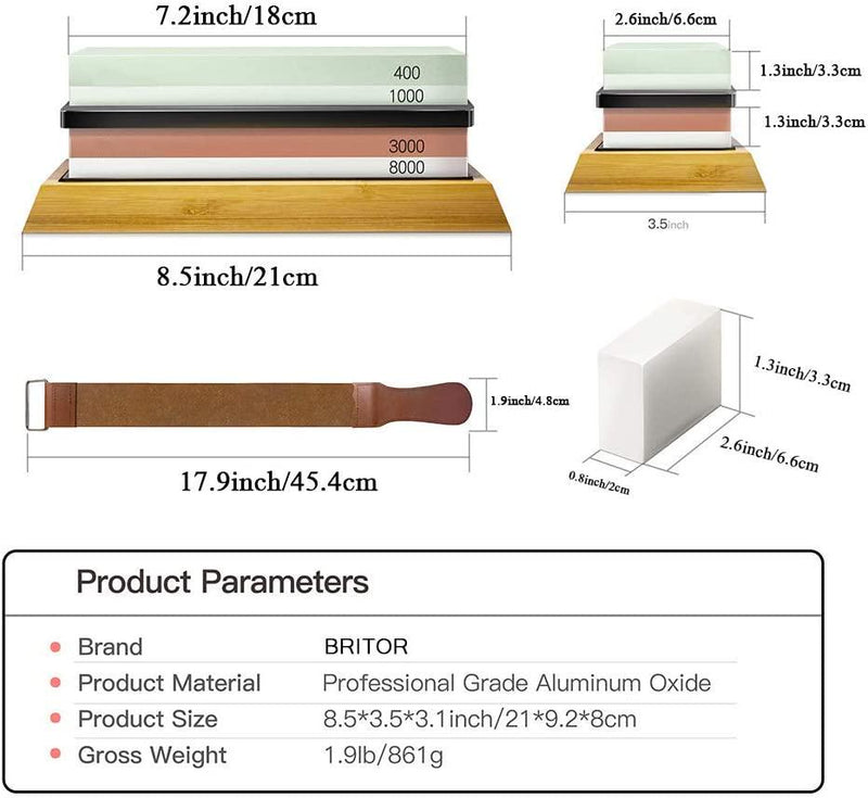 Premium Quality Sharpening Whetstones 4pcs (Spare Parts)
