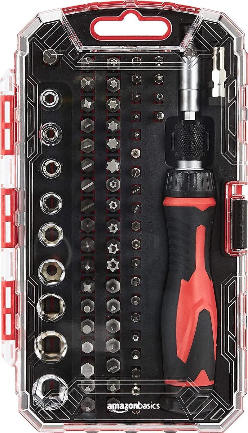 Basics 27-Piece Magnetic T-Handle Ratchet Wrench and Screwdriver Set