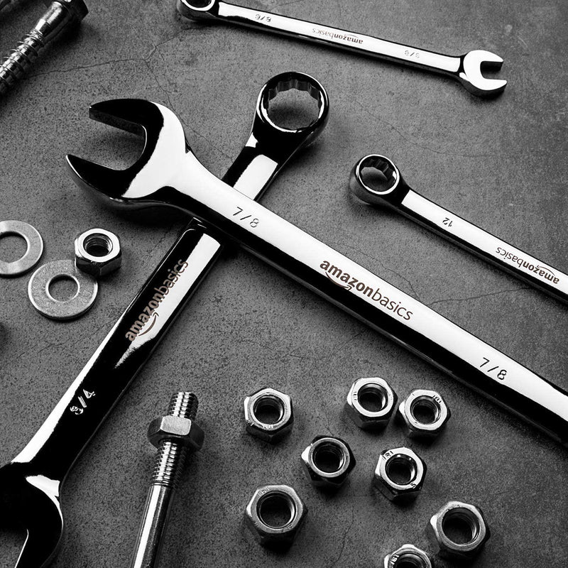 Basics Combination Wrench Set - 9-Piece, SAE
