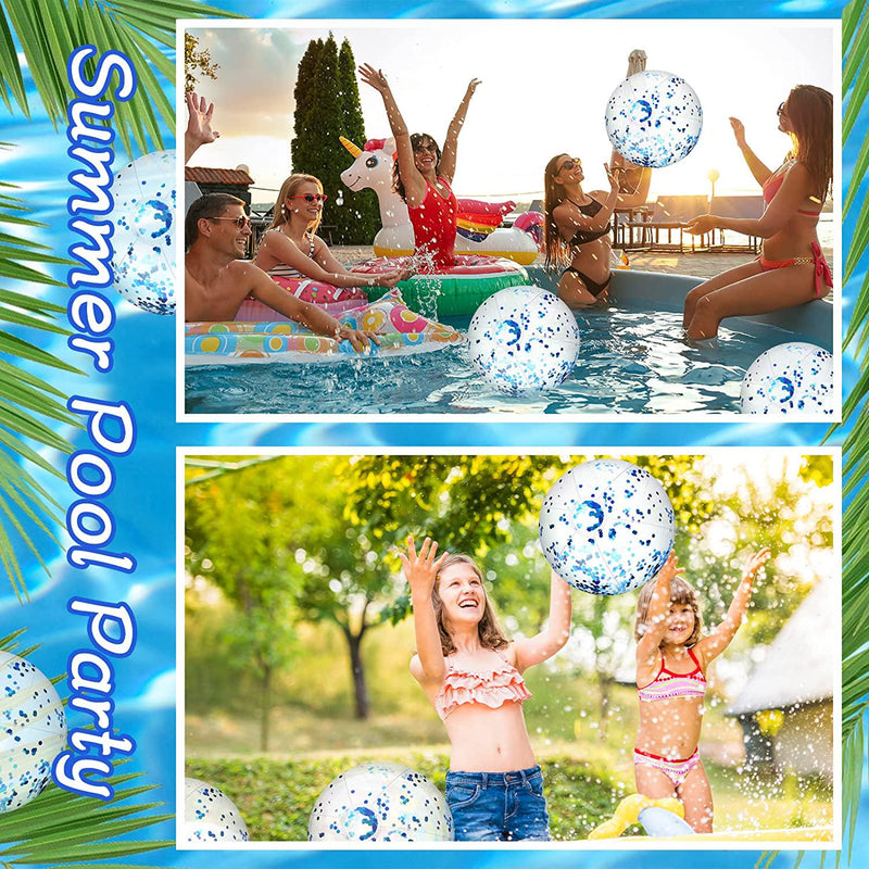 Beach Balls 3 Pcs 12 Inch Inflatable Ball Beach Ball Swimming Pool Ball Enjoyable Pool Float Balls for Outdoor Activity Birthday Summer Party Favors Water Toys