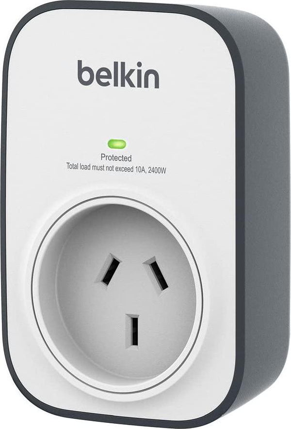 Belkin BSV102au Travel Surge Protector, White and Grey, White/Grey