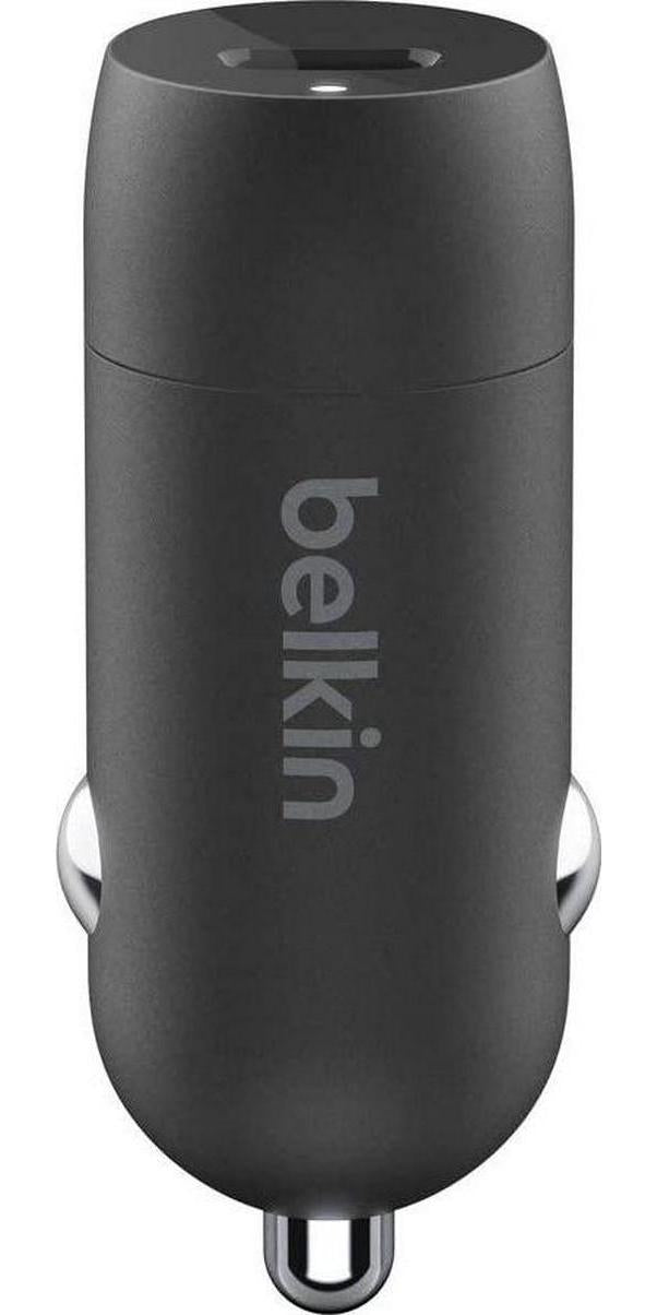 Belkin F7U099bt04-BLK Boost Charge USB-C Car Charger 18W w/ 4ft USB-C to Lightning Cable (iPhone Fast Charger for iPhone Xs, XS Max, XR, X, 8, 9 Plus, iPad Pro 10.5-inch),Black