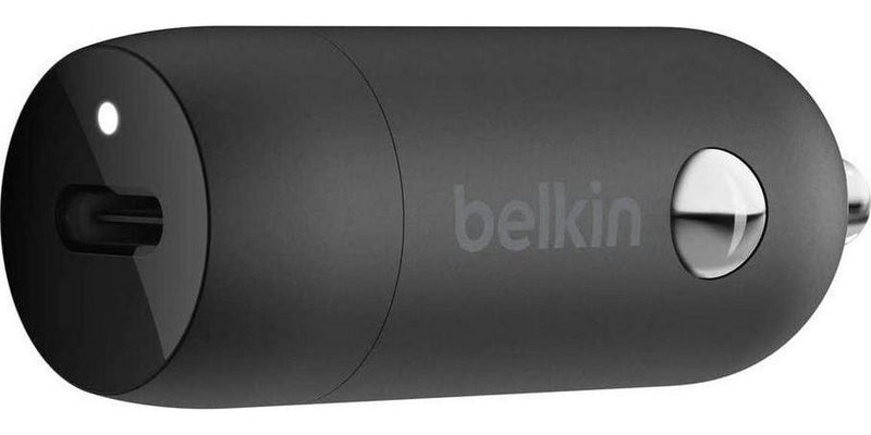 Belkin F7U099bt04-BLK Boost Charge USB-C Car Charger 18W w/ 4ft USB-C to Lightning Cable (iPhone Fast Charger for iPhone Xs, XS Max, XR, X, 8, 9 Plus, iPad Pro 10.5-inch),Black