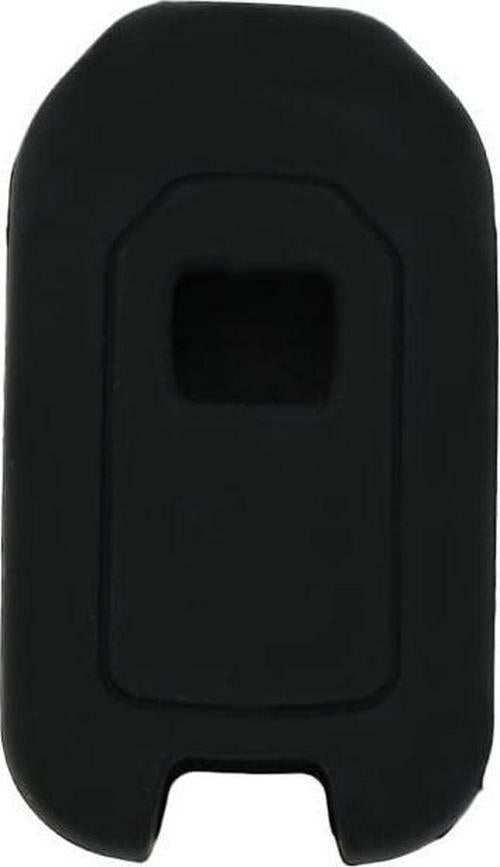 (Black) - Fassport Silicone Cover Skin Jacket fit for Honda 3 Button Flip Remote Key CV9202 Black