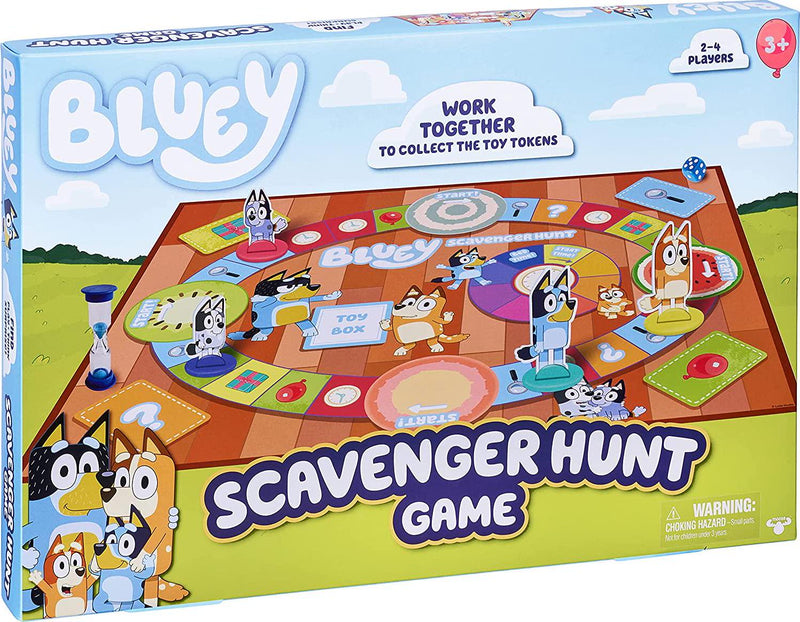 Bluey Games Scavenger Hunt Official Board Game Family Game 2-4 Players