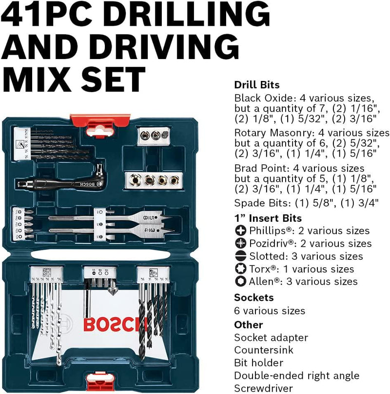 Bosch MS4041 41-Piece Drill and Drive Bit Set