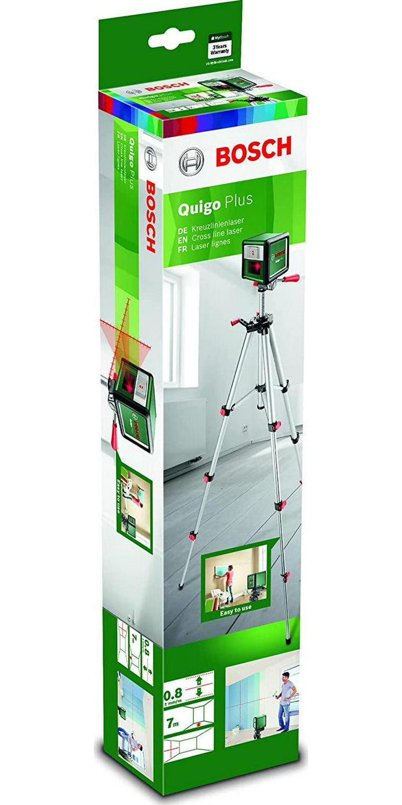 Bosch ADVANCEDLEVEL 360 Self Levelling Cross Line Green Laser Level Tripod  Set