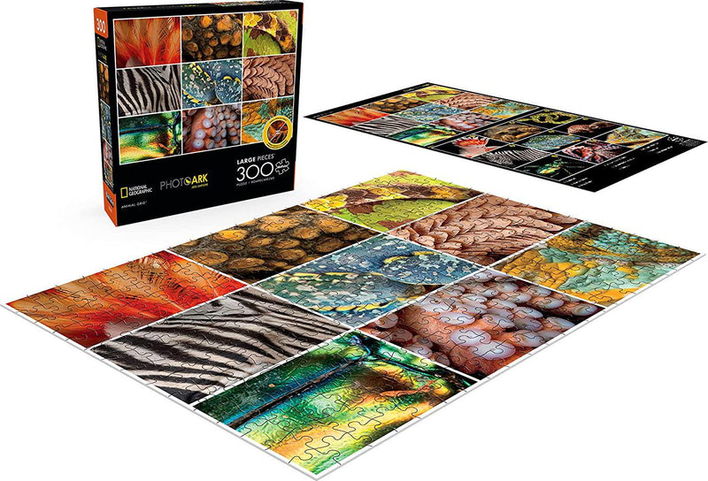 Buffalo Games - National Geographic - Animal Grid - 300 Large Piece Jigsaw Puzzle