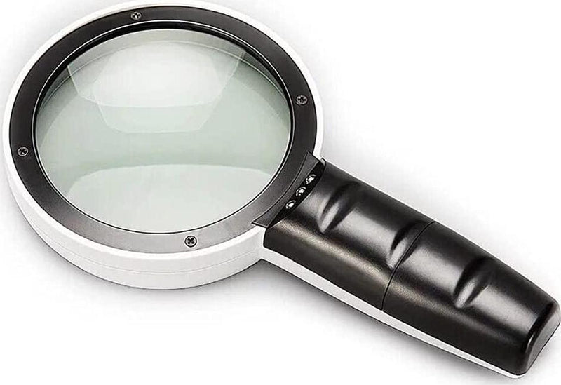 Magnifying Glass with Light, 10X Handheld Large Magnifying Glass